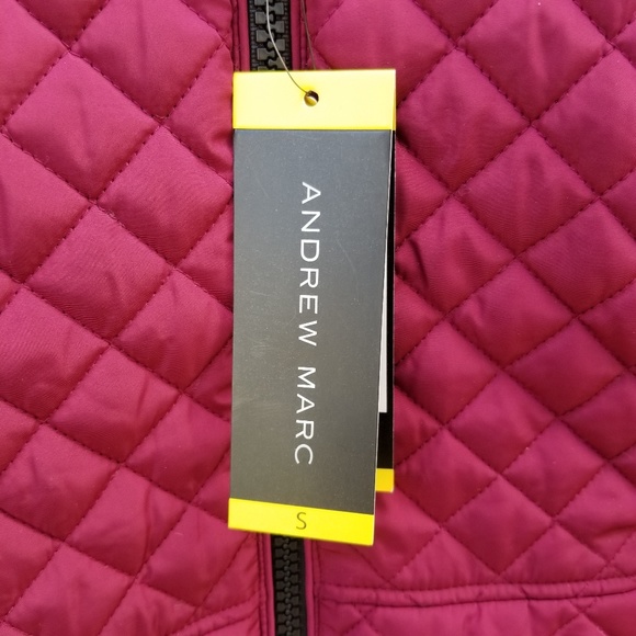 Andrew Marc quilted puffer vest Small NWT - Picture 4 of 6
